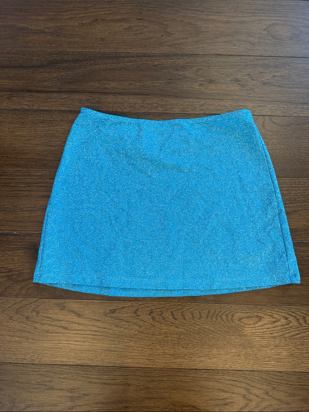 VICTORIA'S SECRET Blue Swim Shimmer Cover Up Mini Skirt Size Medium - C27-111